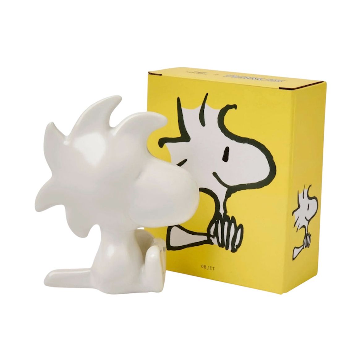 Objet déco Peanuts – figurine Woodstock assis – céramique blanche – Magpie