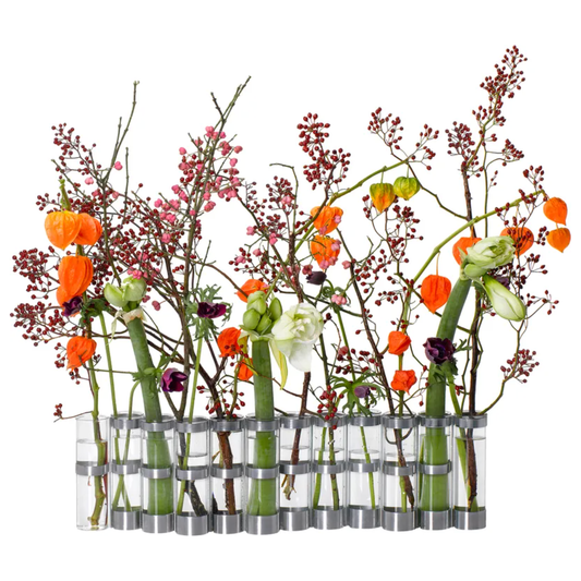 Vase d'Avril XXL – Vase Modulable Design en Verre et Métal
