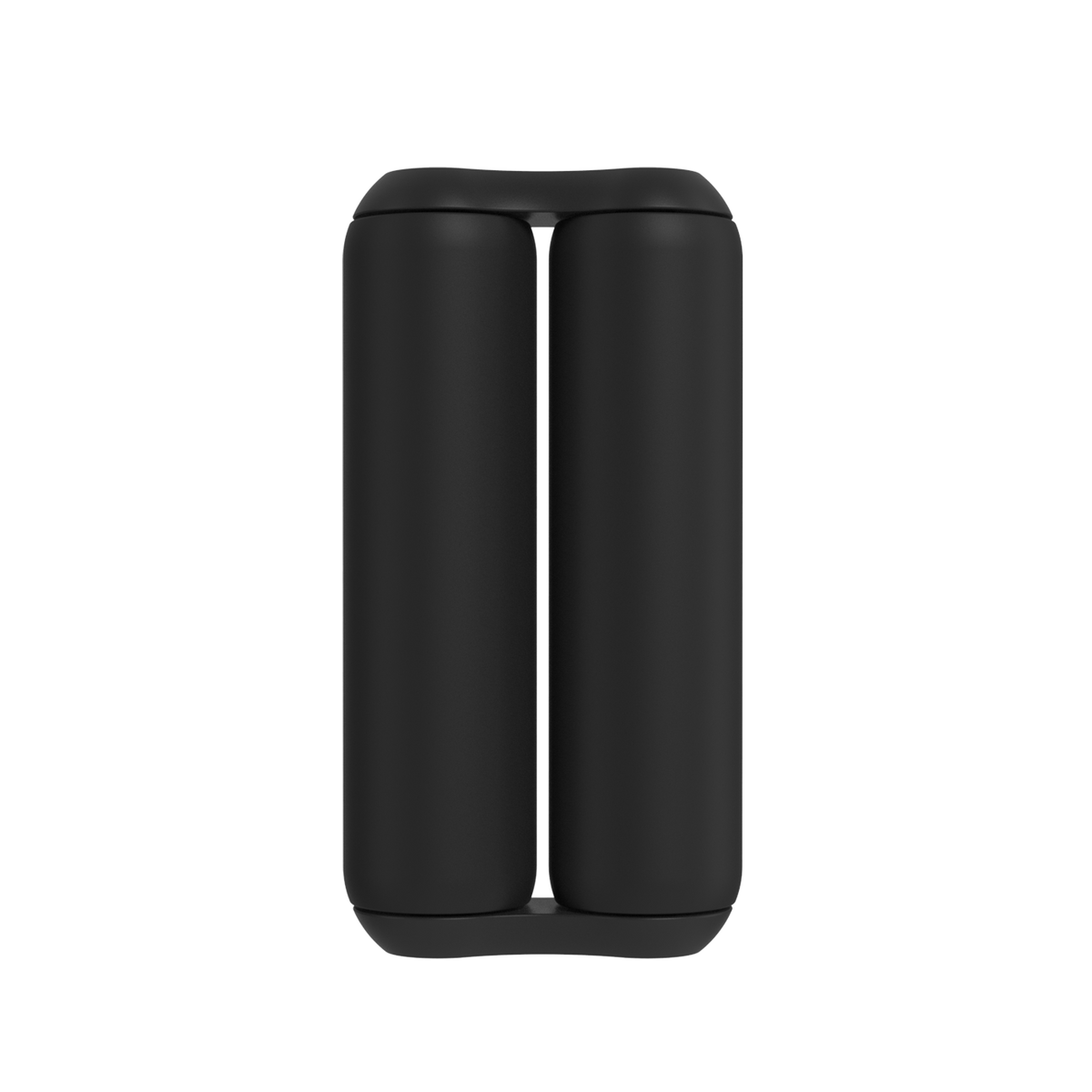 Rouleau ONO Soft Touch Noir en plastique avec double cylindre articulé au design minimaliste