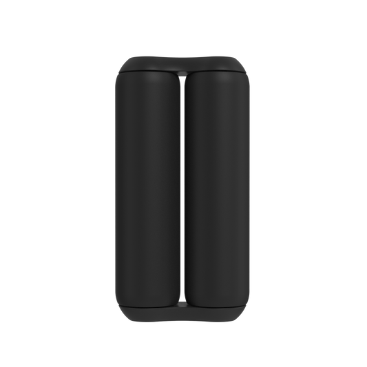 Rouleau ONO Soft Touch Noir en plastique avec double cylindre articulé au design minimaliste
