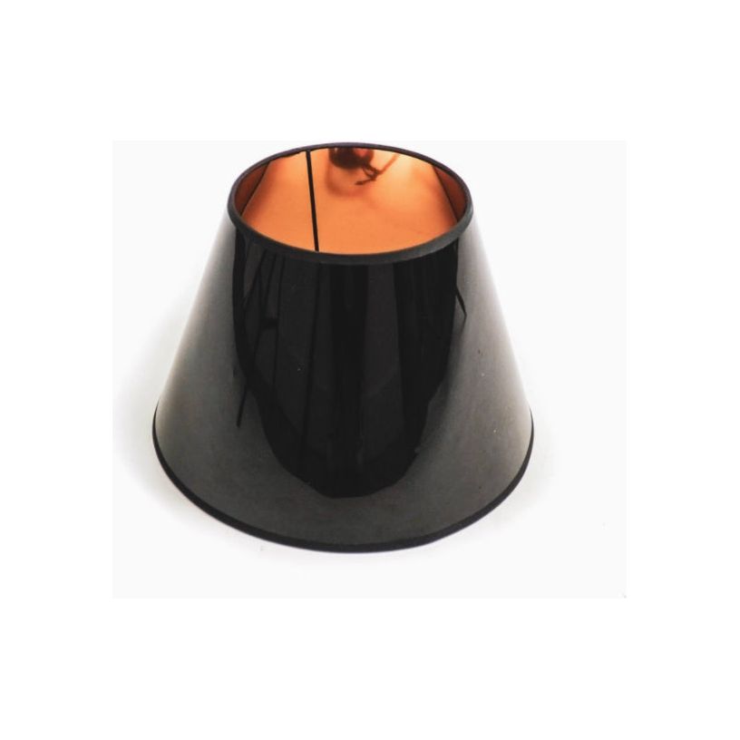 Abat-Jour Noir & Cuivre Housevitamin – Compatible Lampe Revolver et Design Industriel - Boutique Ømm