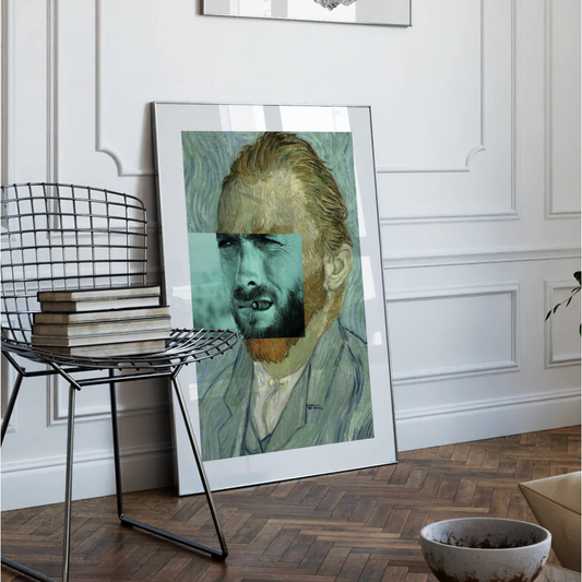 Affiche "Clint in Vincent" – Format 30x40 cm – Portrait mixant Van Gogh et Clint Eastwood