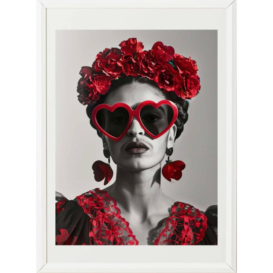 Affiche "Cœur de Frida" – Cebo Galerie – Format 50x70 cm - Boutique Ømm
