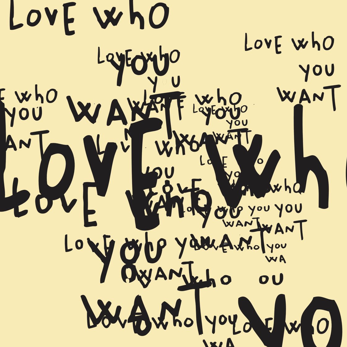Affiche "Love Who You Want" – Hélène Lelimouzin (50x70 cm) - Boutique Ømm
