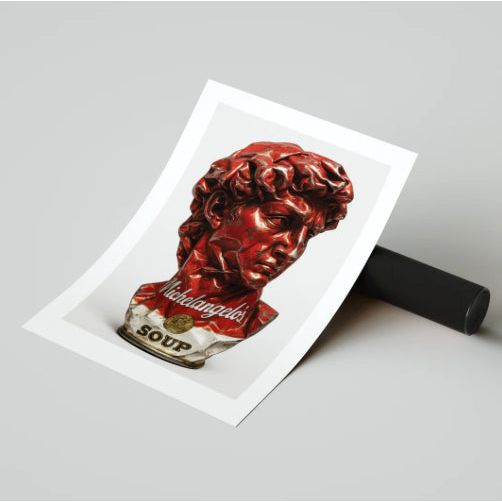 Affiche "Michelangelo’s Soup" – 30x40 cm - Boutique Ømm