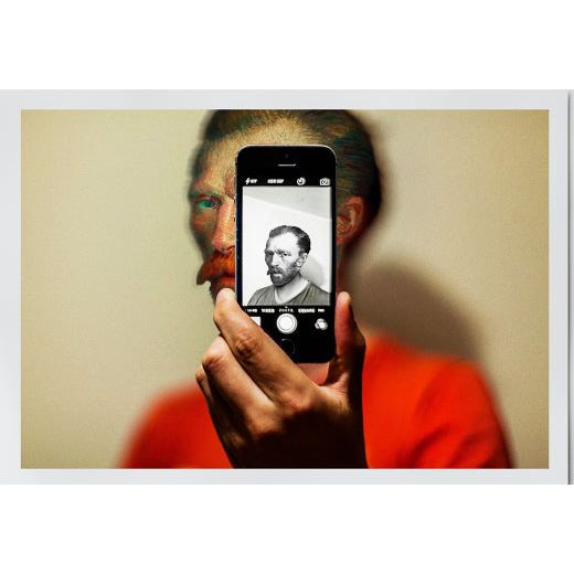 Affiche Montre-moi mon Selfie – Van Gogh remix digital – Format A3 - Boutique Ømm