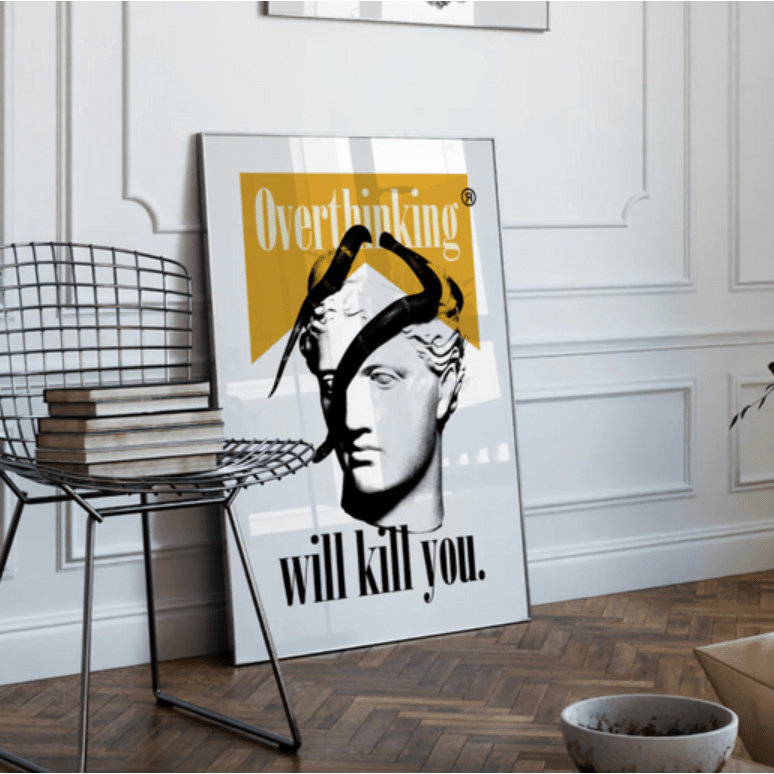 Affiche Overthinking 30x40 cm - Boutique Ømm