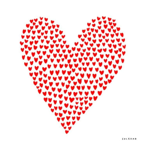 Affiche Soledad « Cœur Love » – 22x22 cm – Image Republic - Boutique Ømm