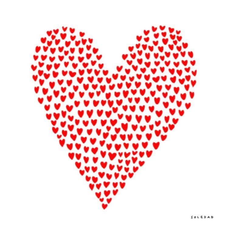 Affiche Soledad « Cœur Love » – 22x22 cm – Image Republic - Boutique Ømm