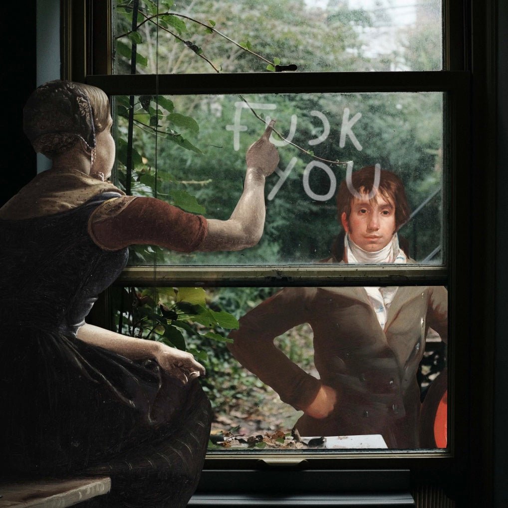 Affiche Un Adieu Aimable – collage art classique et rupture salée – Format A3 - Boutique Ømm