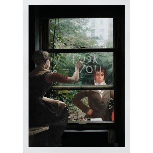 Affiche Un Adieu Aimable – collage art classique et rupture salée – Format A3 - Boutique Ømm