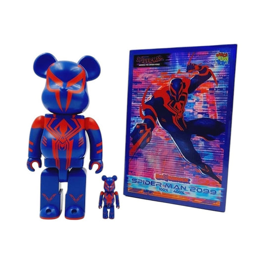 Be@rbrick 100% + 400% Spider-Man 2099 – Figurine Collector Marvel x Medicom - Boutique Ømm
