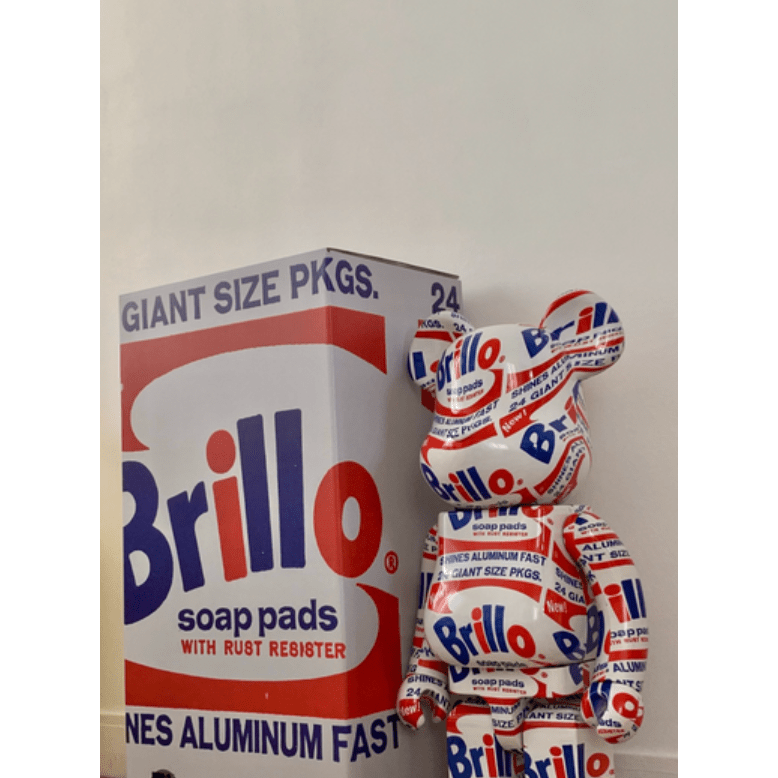 Be@rbrick 1000% Andy Warhol Brillo – Figurine Pop Art Collector - Boutique Ømm