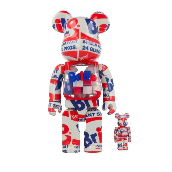 Bearbrick 100% + 400% – Andy Warhol Brillo 2022 - Boutique Ømm