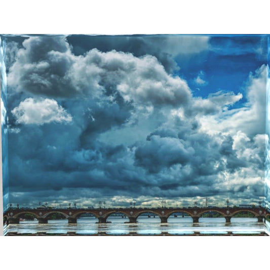 Bloc Acrylique "Skyfall" – 15x20 cm – Tirage d’art Bordeaux - Boutique Ømm