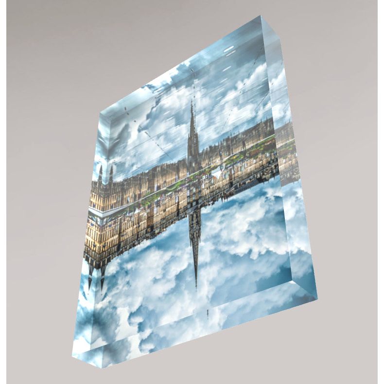 Bloc Acrylique "Upside Down" – 15x20 cm – Coffret Cadeau - Boutique Ømm