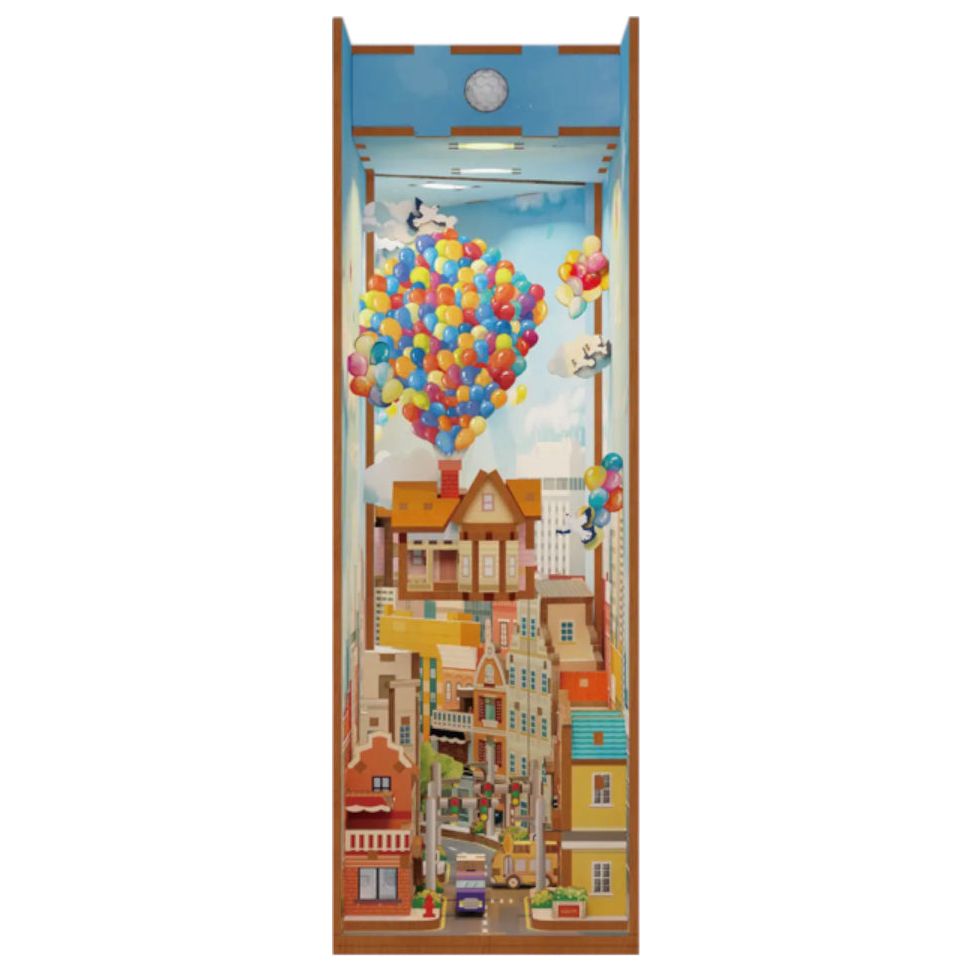 Book Nook "Balloon House" – Diorama 3D à assembler – Style Là-Haut - Boutique Ømm