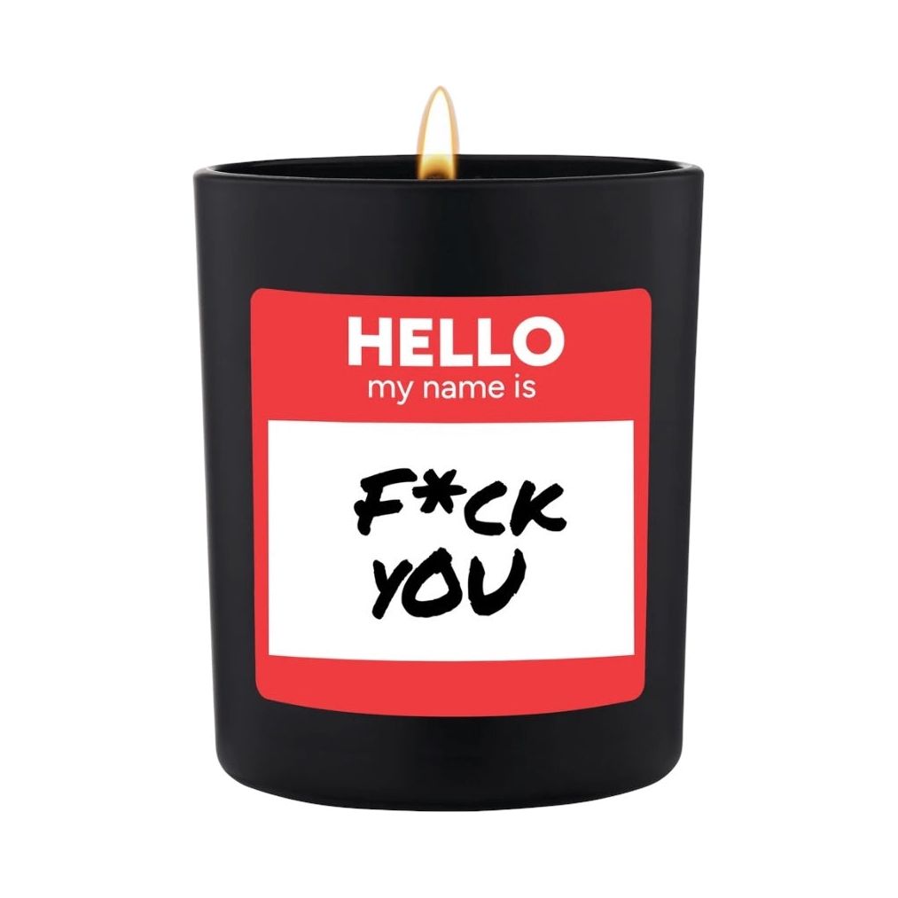 Bougie Candlehand Hello My Name Is F*ck You – Cadeau bien piquant - Boutique Ømm