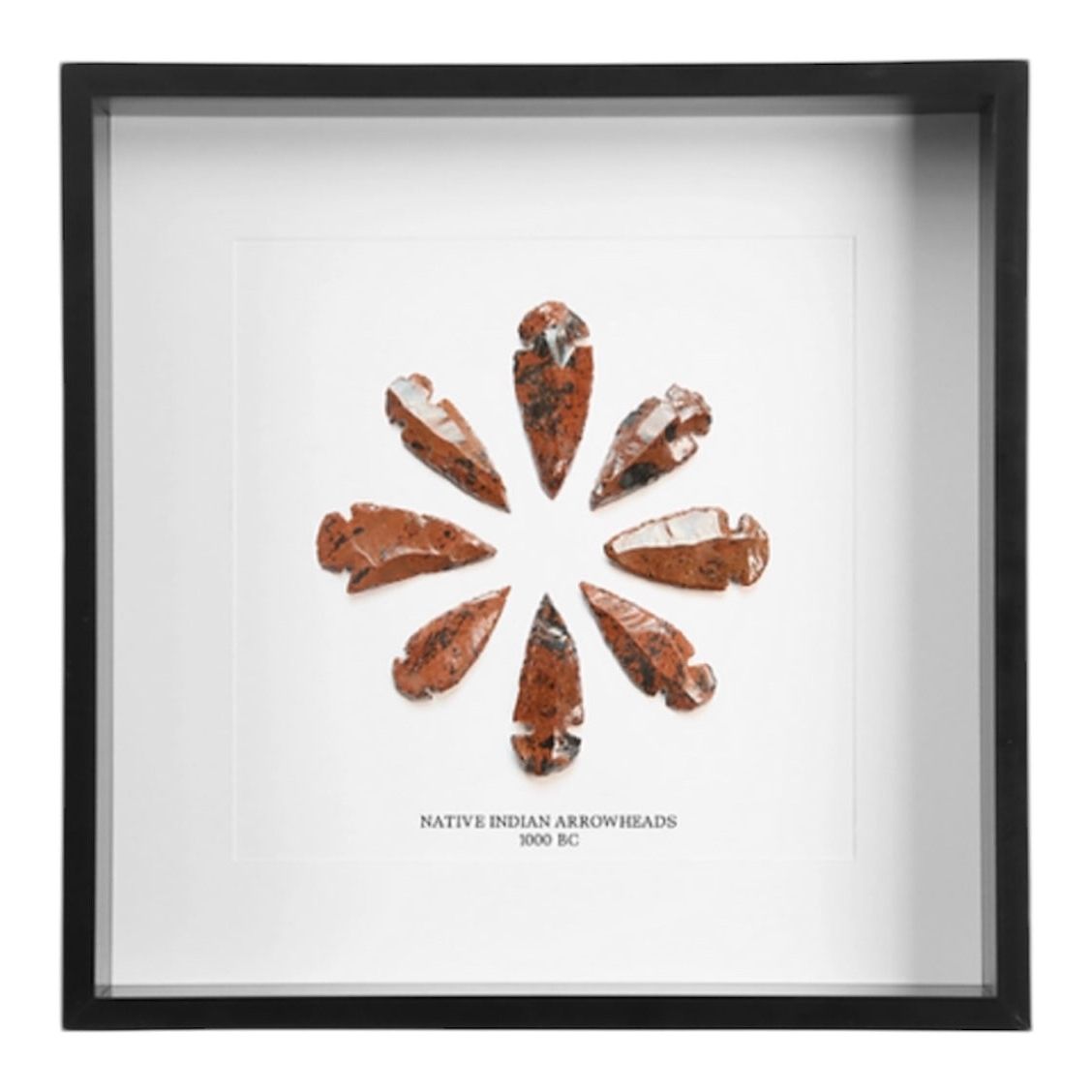 Cadre Pointes de Flèches Amérindiennes – Artefacts Historiques 1000 av. J.-C. - Boutique Ømm