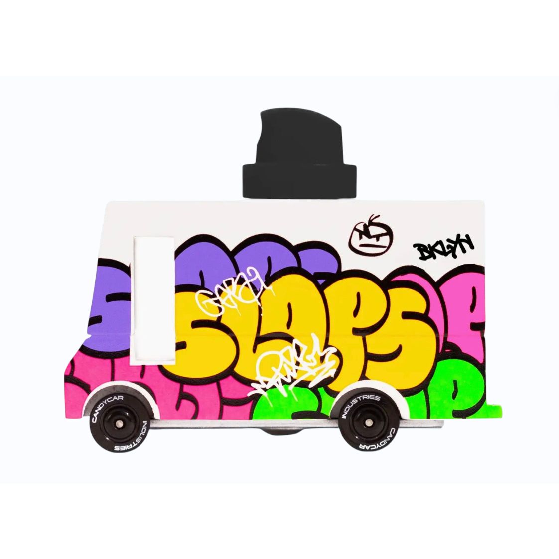 Camionnette Graffiti Noire Candylab Toys avec décoration street art colorée