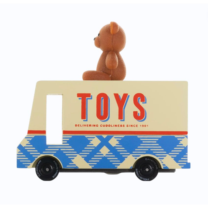 Camionnette Teddy Bear Van Candylab Toys avec ours en peluche sur le toit