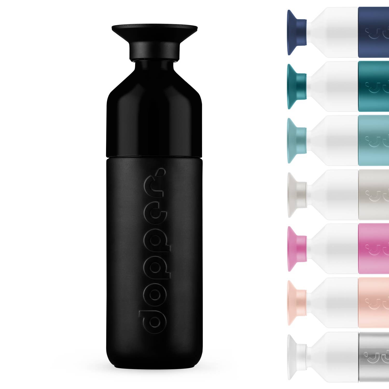 Gourde isotherme Dopper Insulated 580 ml noire en acier inoxydable