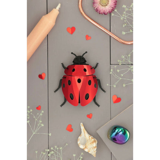 Coccinelle en papier 3D Assembli puzzle DIY decoration design