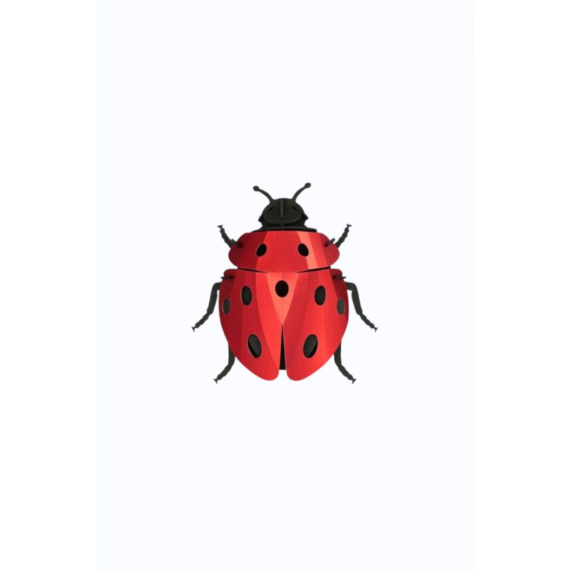 Coccinelle en papier 3D Assembli puzzle DIY decoration design