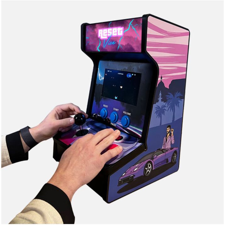CONSOLE DE JEU - STATION RETRO ARCADE EN BOIS - Boutique Ømm