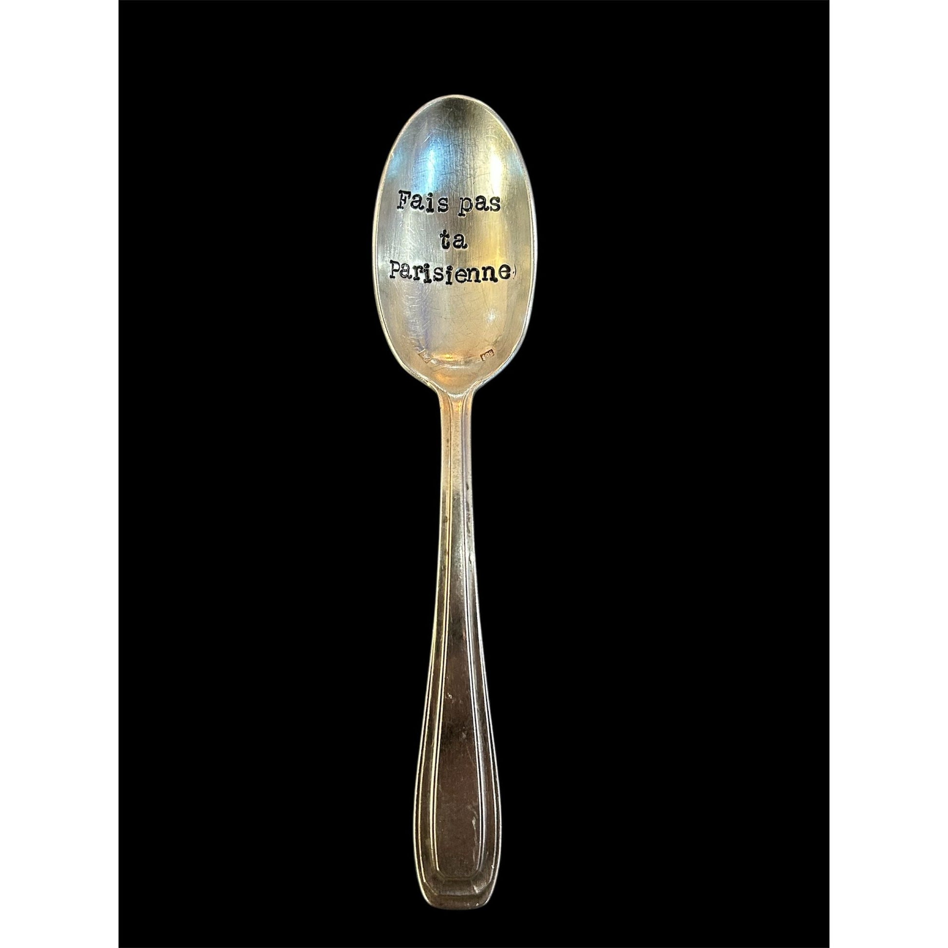 Cuillère gravée vintage – Fais pas ta Parisienne - Boutique Ømm
