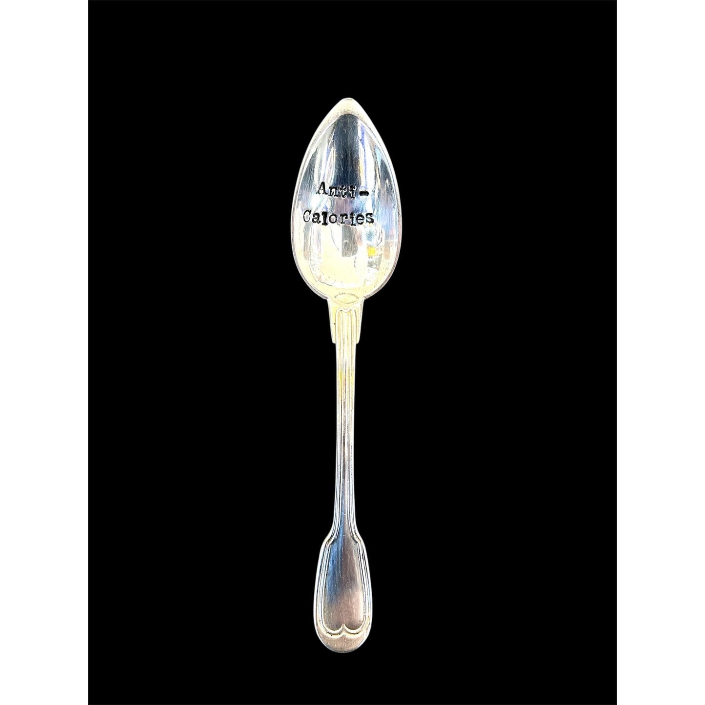 Cuillère Vintage Gravée "Anti-Calories" – Accessoire Déco Ironique et Gourmand - Boutique Ømm