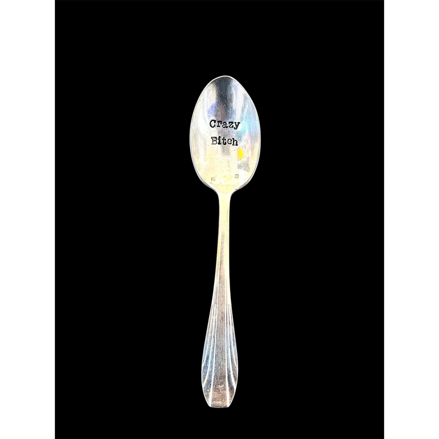Cuillère Vintage Gravée "Crazy Bitch" – Accessoire Déco & Cadeau Culotté - Boutique Ømm