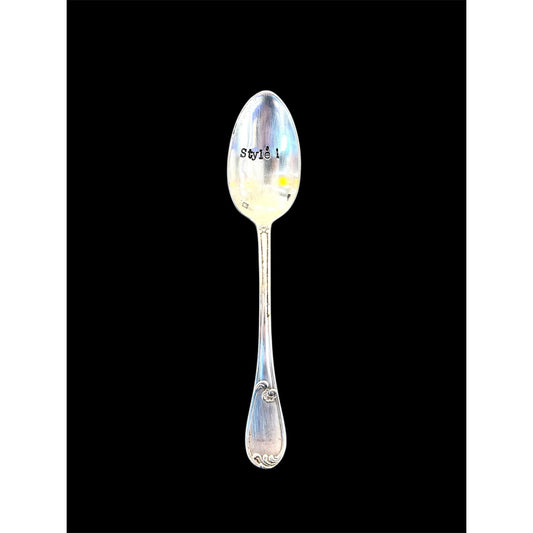 Cuillère Vintage Gravée – Modèle “Stylé !” – Cadeau Original en Métal Argenté - Boutique Ømm