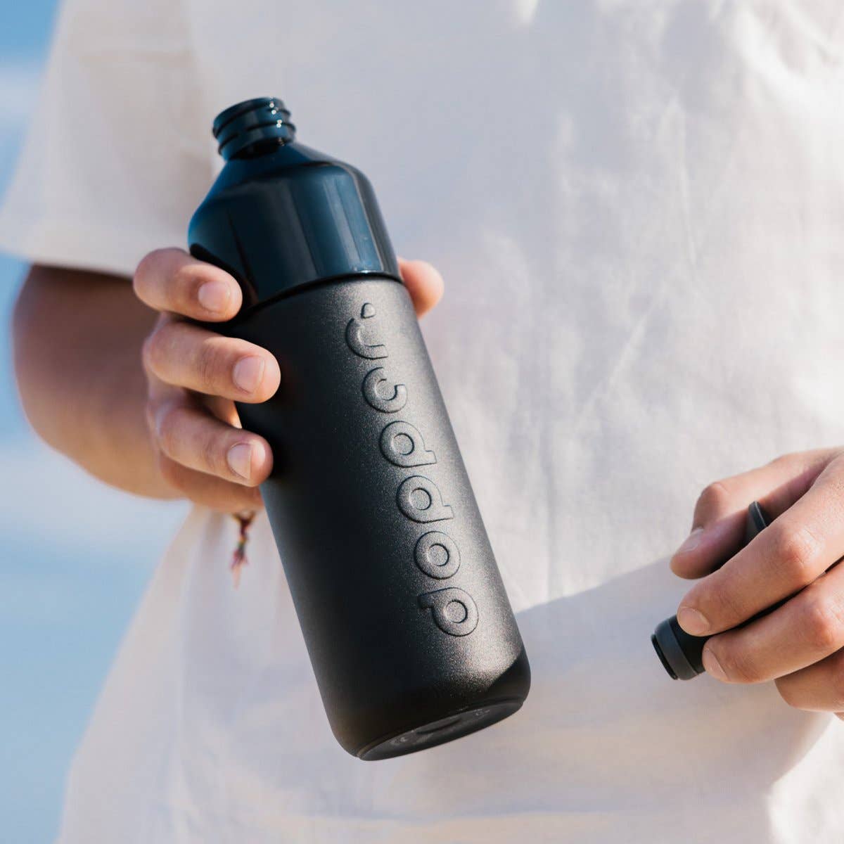 Gourde isotherme Dopper Insulated 580 ml noire en acier inoxydable