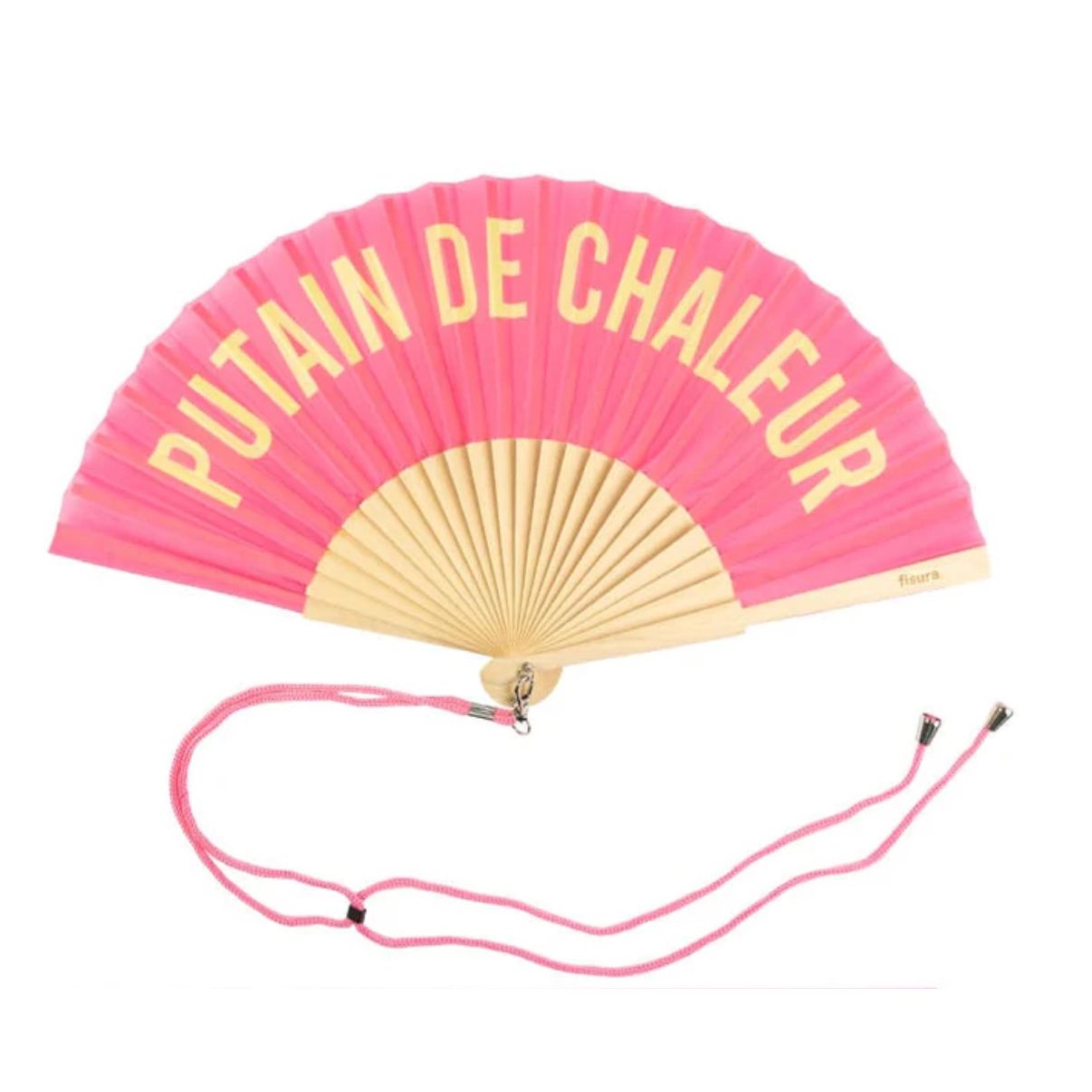 Éventail « Putain de Chaleur » Rose – Fisura - Boutique Ømm