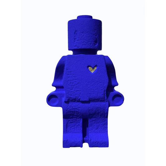 igurine Ptit Donneur d'Amour bleu vif avec cœur doré 20 cm Atelier 325