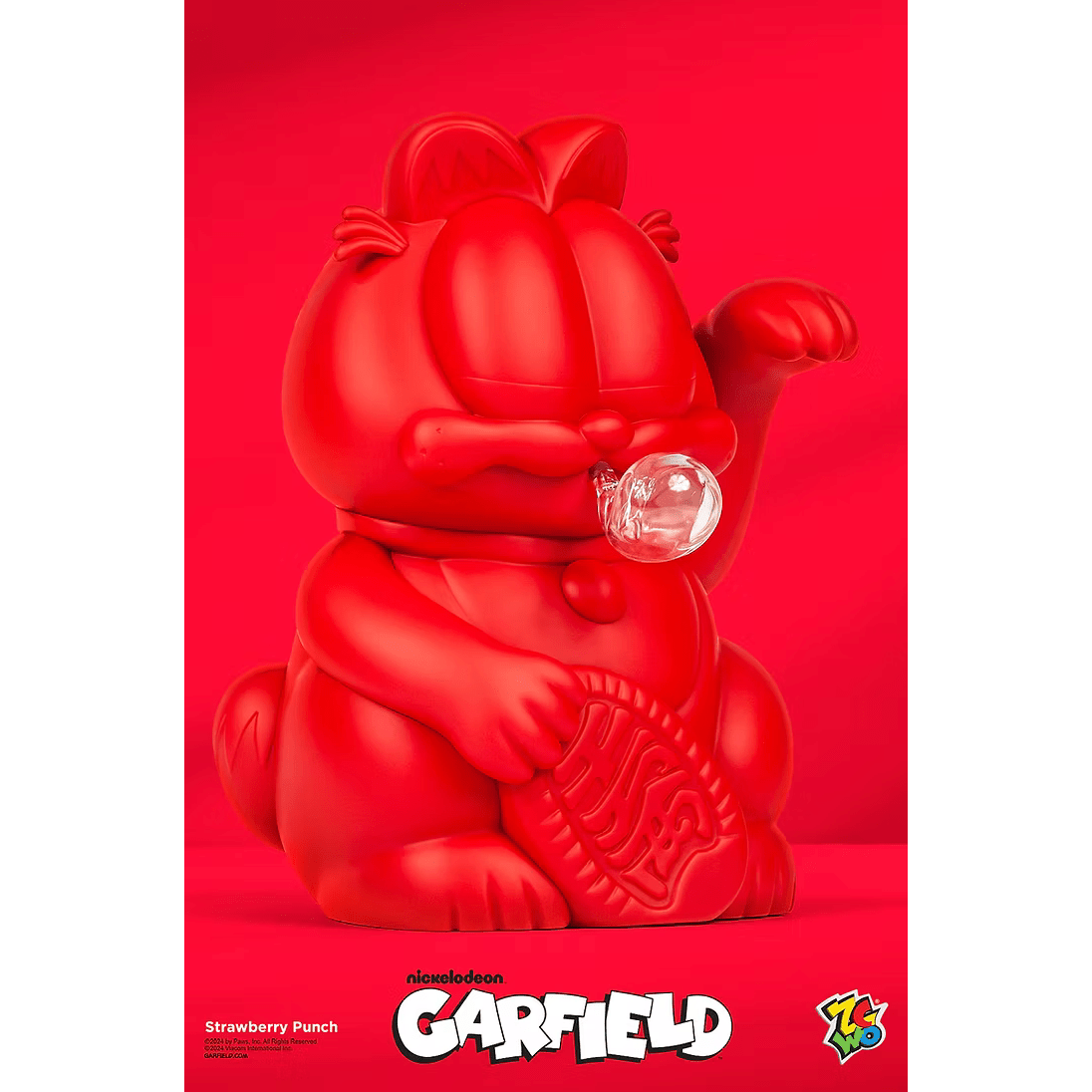 Garfield Strawberry Punch – Figurine Collector Lucky Cat par ZCWO - Boutique Ømm