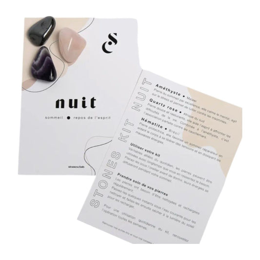 Kit Lithothérapie Nuit – Sommeil & Repos de l’esprit – Stones Club - Boutique Ømm