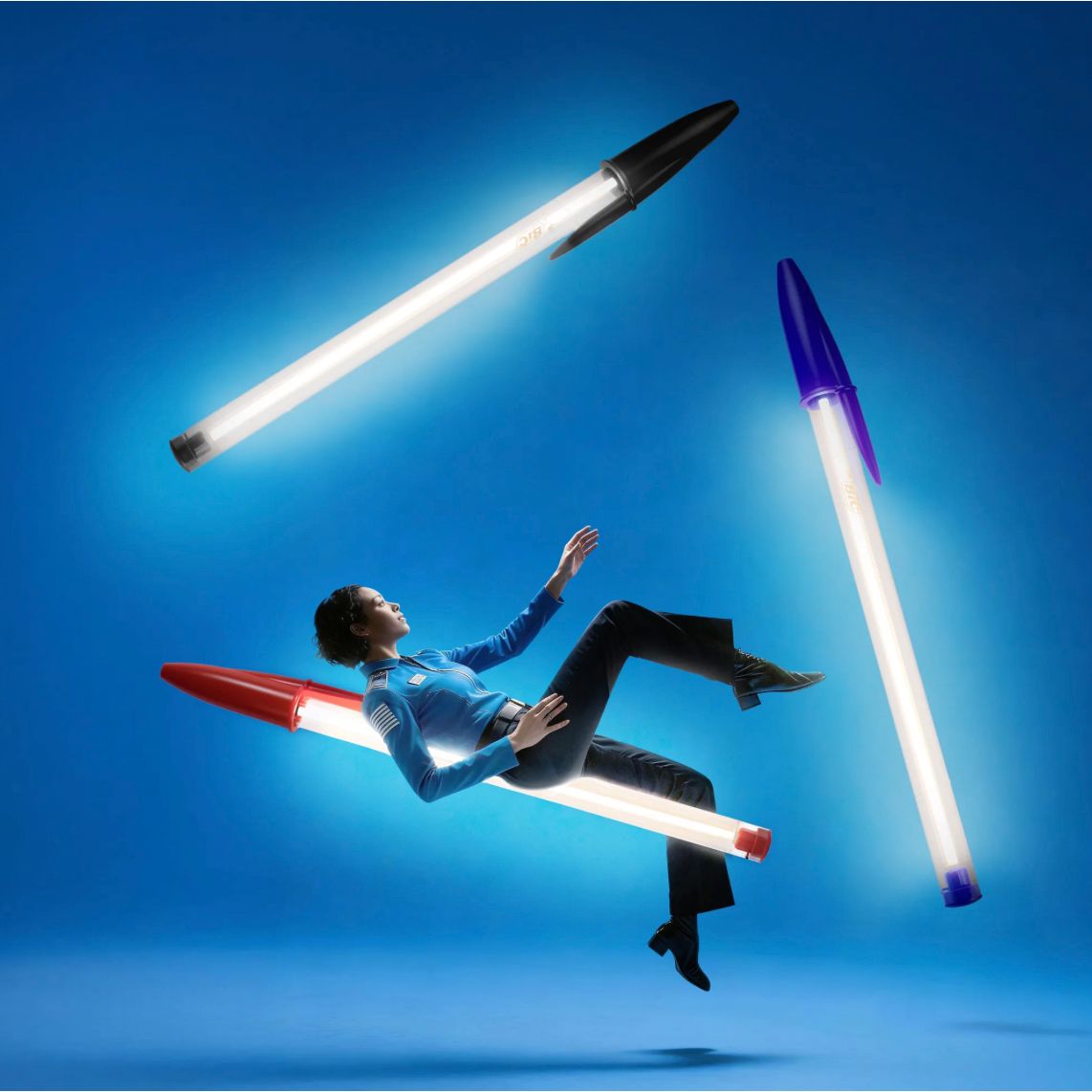 Lampe Tube BIC x Seletti - lampe design stylo géant lumineux - Boutique Ømm