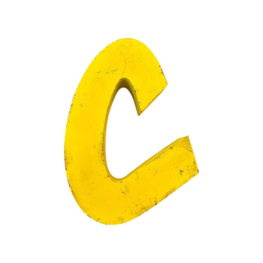 Lettre d’enseigne vintage "C" – Pièce déco typographique rétro - Boutique Ømm