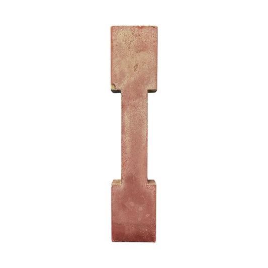 Lettre d’enseigne vintage – "I" métal rouge patiné – style industriel - Boutique Ømm