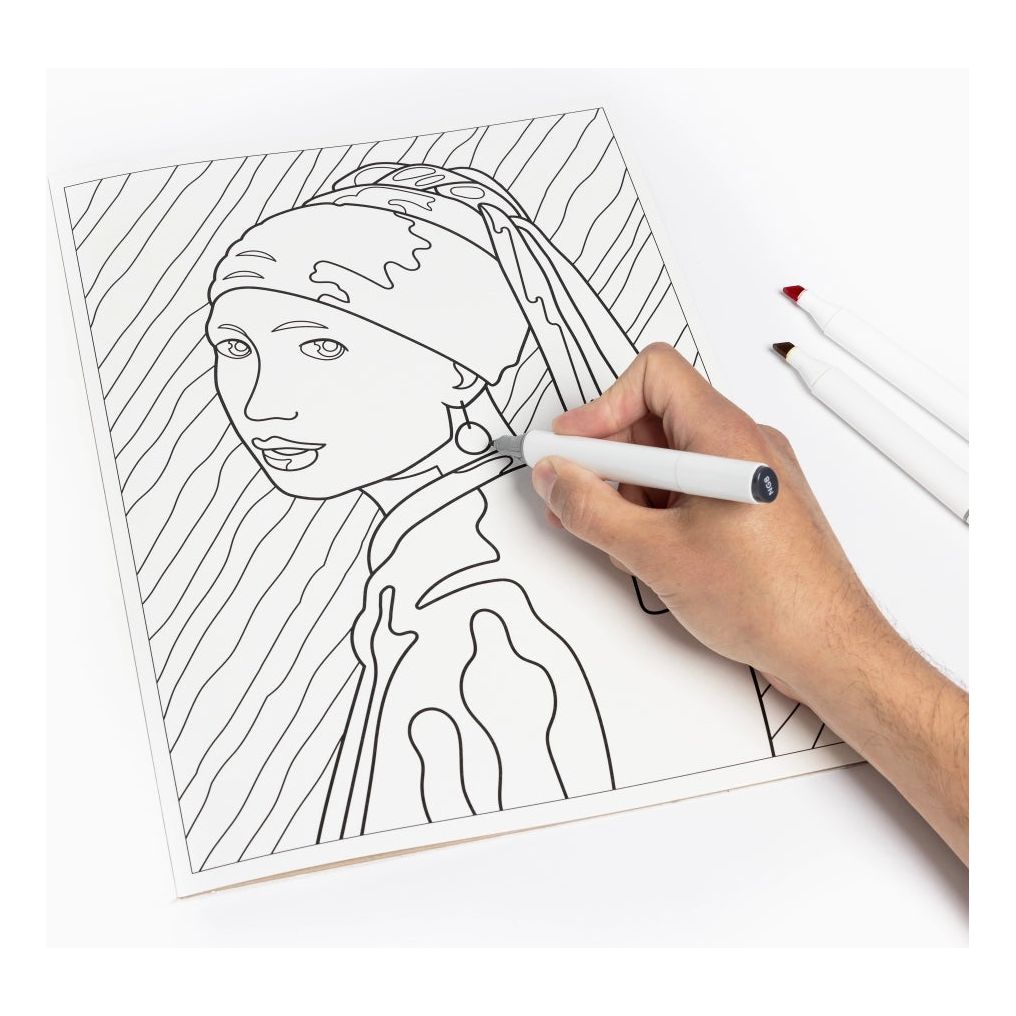Livre de coloriage chefs-d’œuvre – Today is Art Day - Boutique Ømm