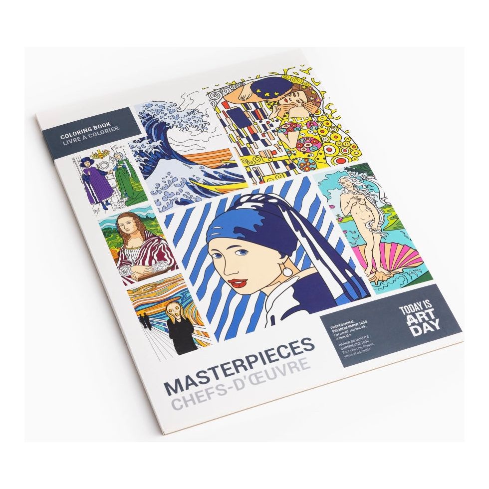 Livre de coloriage chefs-d’œuvre – Today is Art Day - Boutique Ømm