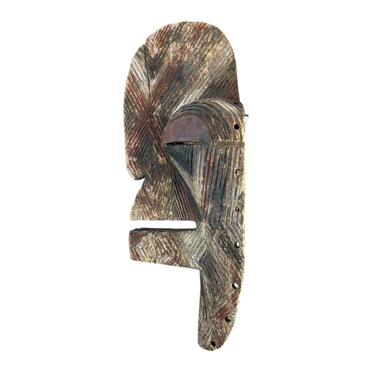 Masque Songye Traditionnel – Art Tribal Sculpté à la Main – Congo - Boutique Ømm
