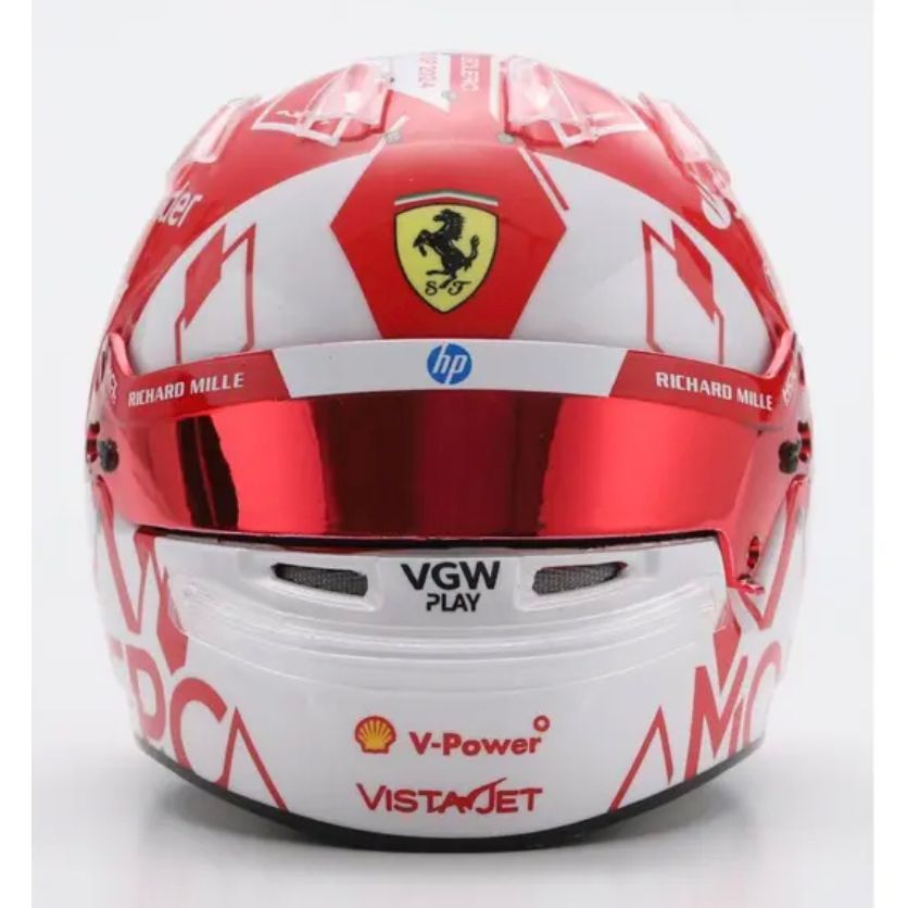 Mini Casque Charles Leclerc GP Monaco 2024 – Ferrari F1 (1:5) – Looksmart - Boutique Ømm