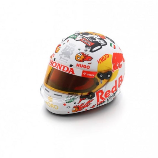 Mini Casque Yuki Tsunoda GP Italie 2024 – Red Bull F1 (1:5) – Spark - Boutique Ømm