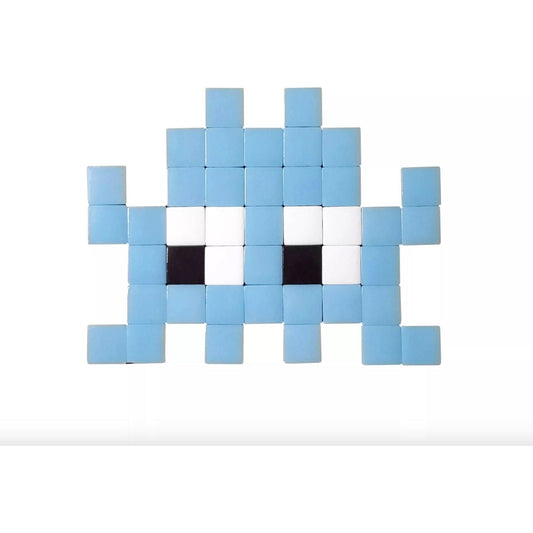 Mosaïque Invader Bleu - Fenel & Arno - Boutique Ømm
