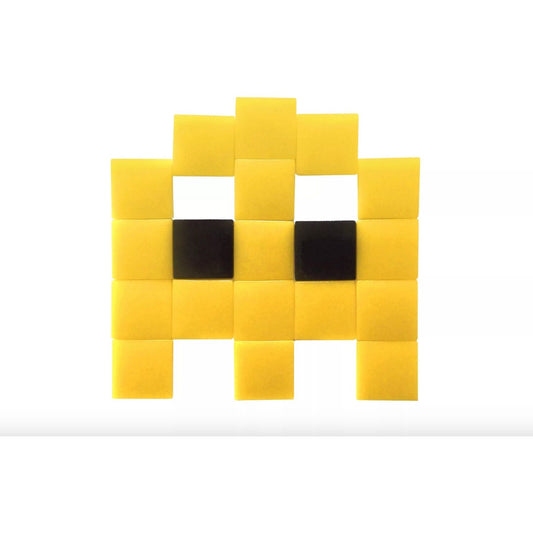 Mosaïque Invader Jaune – Mini Tableau Déco par Fenel & Arno - Boutique Ømm