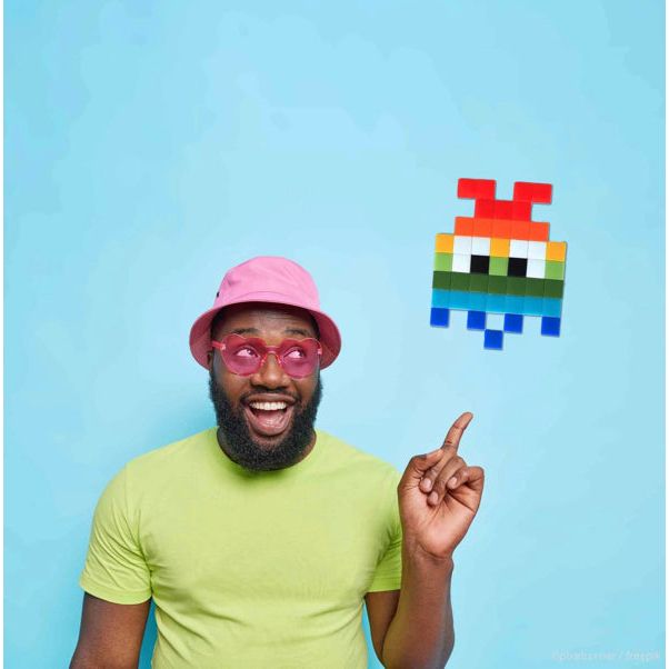 Mosaïque Pixel Art Rainbow Gloom– Kit DIY Déco Murale par Pixel Corner - Boutique Ømm