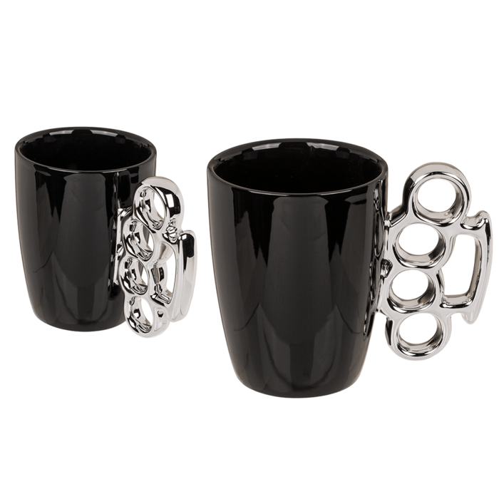 Mug noir coup de poing americain Out of the Blue KG tasse originale